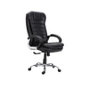 Ettorez Vanity Hb Premium Leatherette Chair In Black Colour