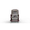 Raycine Solid Wood Rocking Chair in Beige printed Colour