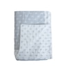 White and Grey Shade Floral Dohar Pure Cotton Single Bed Reversible