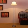 Deance White Cotton Shade Floor Lamp