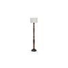 Brandy Brown Cotton Shade Floor Lamp