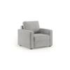 Apollo Compact Sofa (Colour : Vapour Grey, Cushion : Hard, Back Type : Regular, Seater : 2+1+1)