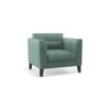 Lewis 1 Seater Fabric Sofa in Dusty Turquoise Velvet Colour