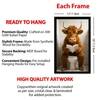 The Castle Decor Highland Cow Bathroom Wall Art Set of 3 12x18 Inch