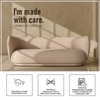 Plushprestige Wood 3 Seater With Upholstery Non Storage Sofa In Yellow Colour