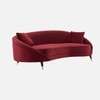 Corpen Fabric Sofa (Maroon)