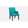 Bertly Fabric Accent Chair in Tourquise Colour