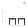 Inaaya Solid Wood 4 Seater Dining Table in Honey Finish