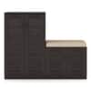 Bennis 25 Pair Shoe Rack in Dark Walnut Finish