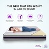 Relaxgrid with High Density  Mattress (72 x 70 in, 10 Inches)