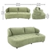 Henry Boucle 3 Seater Sofa in Pista Green  Color