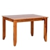 Herb Solid Wood 4 Seater Dining Table in Warm Walnut Finish