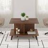 Sydney Engineered Wood Sqaure Shape Coffee Center Sofa Teapot Teapoy Console Corner Side For Sofa Living Room Home Hall Furniture (Brown Maple)