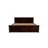 Stainfleld Sheesham Wood Queen Size Bed Non Storage Bed Walnut Finish (60 x 78 inches)