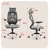 Kepler Brooks Marvel Lite Office Desk Chair in Grey Colour