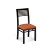 Floyd 6 Seater Dining Table Glass Top With 6 Zella Dining Chairs (Finish : Mahogany, Chair Colour : Burnt Orange)