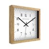 Arabic Numerals Square Wooden Wall Clock