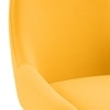 Dane Solid Wood Dining Table 6 Seater with 6 Rickman Lounge Chairs (Finish: Honey, Colour: Matty Yellow)