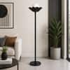 Flower Floor Lamp with Ball in Black Colour