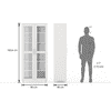 Paige Tall Storage Cabinet in Frosty White