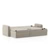 Peckham 3 Seater Click Clack Sofa Cum Bed In Oyster Beige Colour
