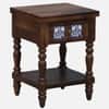 Nilaya Sheesham Wood Bedside Table in Provincial Teak Finish with Drawer