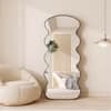 The Artment Black Meander Unbreakable Floor Mirror For Home (180 X 80 CM)