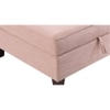 Bali Fabric Chaise Lounger in Pink Colour