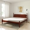 Sovereign Solid Wood Queen Size Non Storage Bed In Honey Oak Finish