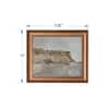 Artistry Beige Blue Antique Rustic Muted Landscapewall Canvas Wall Prints Set of 1 Multicolor Matte