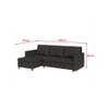 Wego 3 Seater RHS Pull Out Sofa cum Bed  in Dark Brown Colour