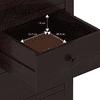 Alexandra Solid Wood Chest Of 5 Drawers In Mahogany Finish