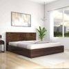 Graces Solidwood Headbord With Box Storage Queen Bed