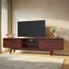 Ansal 2 Door 2 Shelves Tv Cabinet In Honey Oak Finish