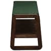 Hamar Solid Wood Shoe Rack with Seating in Walnut Brown finish