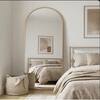 The Artment Vista Gold Arch Frame Unbreakable Floor Mirror For Home (155 X 45 CM)