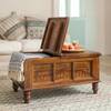 Sierra Hathi Solid Sheesham Wood Storage Coffee Table Natural