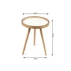 Marwood Round Table Set of 2 by De Maison Decor in Classical Design in White Finish