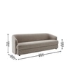 Elegantensemble Wood 3 Seater With Upholstery Non Storage Sofas In Grey Colour