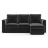 Kowloon Sectional 3 Seater Pull Out Sofa cum Bed In Pebble Grey Colour