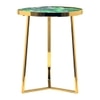 Metalsmith Metal Side Table in Gold Finish
