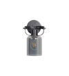 Bravo Single Light Wall Fitting In Black Finish Metal With Smoke Glass