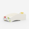 Loopy Loop Toddler Bed in White and Multicolor