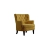 Brogen Fabric Accent Chair in Yellow Colour
