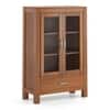 Carnegie Display Cabinet in Amber Walnut Finish