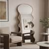 The Artment Gold Meander Unbreakable Floor Mirror For Home (170 X 70 CM)