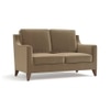 Abbey 2 Seater Fabric Sofa In Fawn Velvet Colour