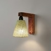 Hexagon Brown Solid Wood Wall Lights