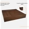 Mavanta Wood King Bed Without Storage Columbian Walnut Brown