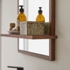 Crystal Solid Wood Mirror In Provincial Teak 50 x 70cm
